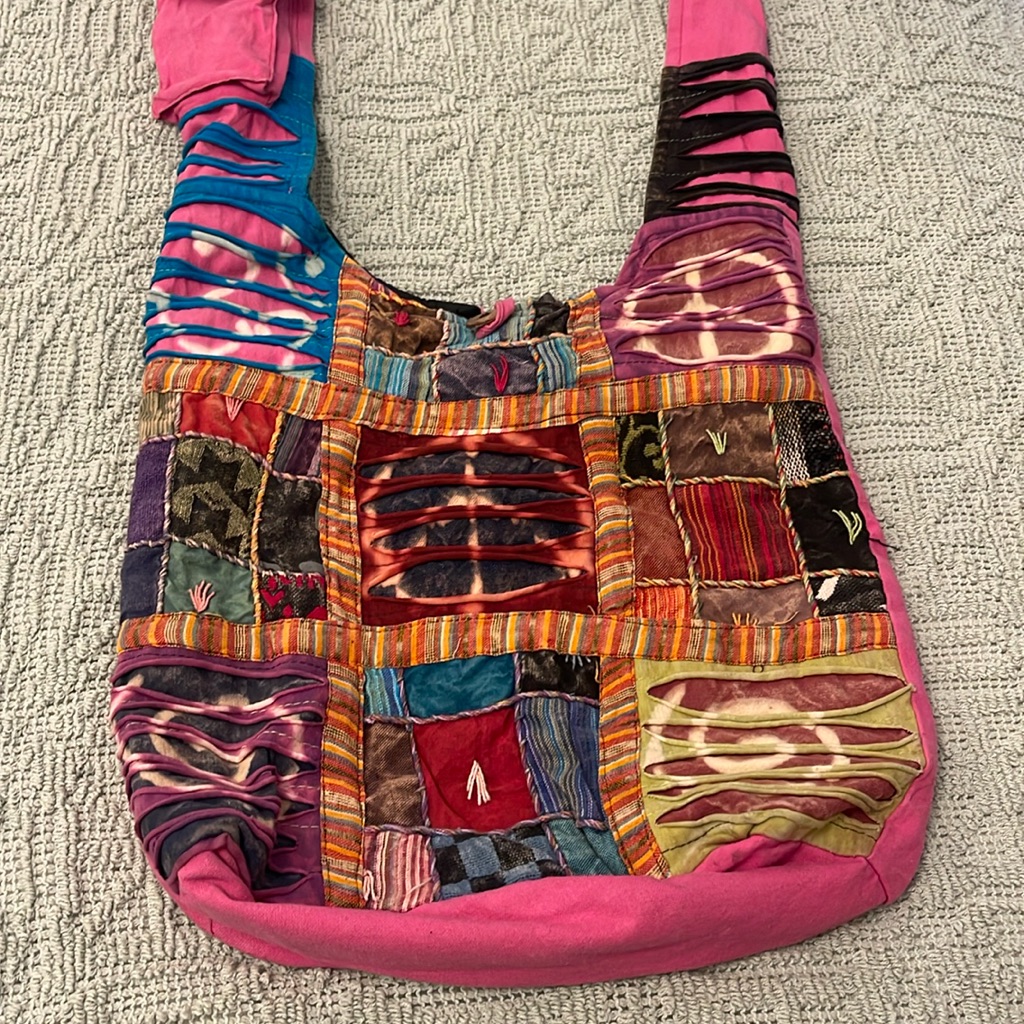 Patchwork Peace Tote Bag